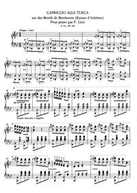 Capriccio alla turca sur des motifs de Beethoven - Franz Liszt